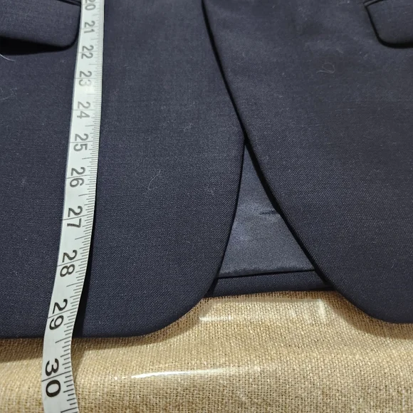 Lauren‎ Ralph Lauren Wool Blend Navy Blue and Gold Button Blazer Suit Jacket 42R
